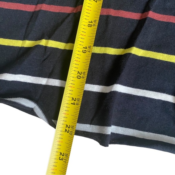 NWOT Free People Movement Rising Tide Printed Tee Black Striped Combo Size M - Picture 10 of 10